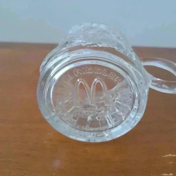 CUP  MUG  GLASS BATMAN FOREVER 1995 MCDONALD'S THE RIDDLER VINTAGE - Picture 5 of 7